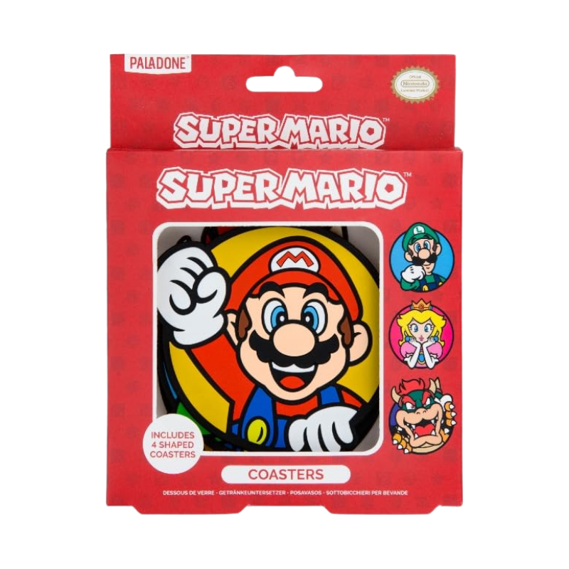 Paladone Super Mario PVC Coasters (Set of 4)