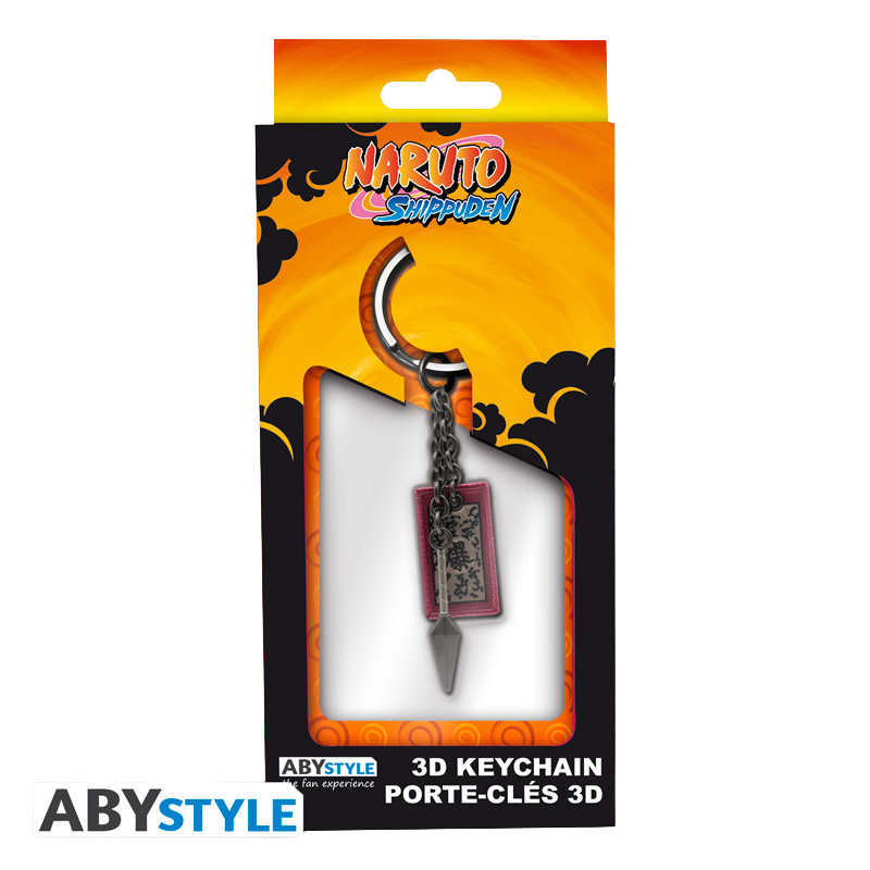 NARUTO SHIPPUDEN Keychain 3D Kunai & explosive tag (AbyStyle)