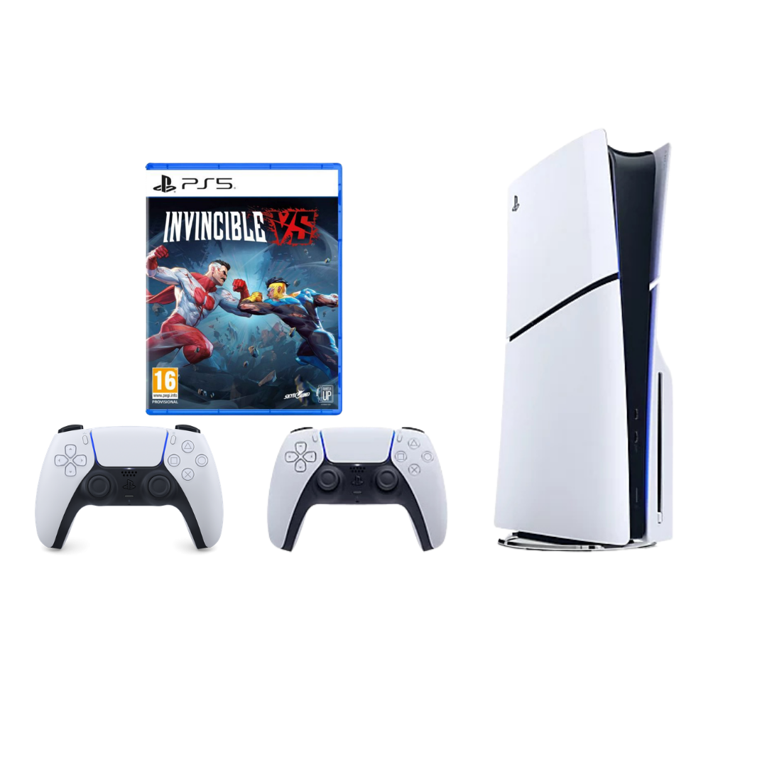 PlayStation 5 Slim + Controller + 1 Game (Invincible VS)