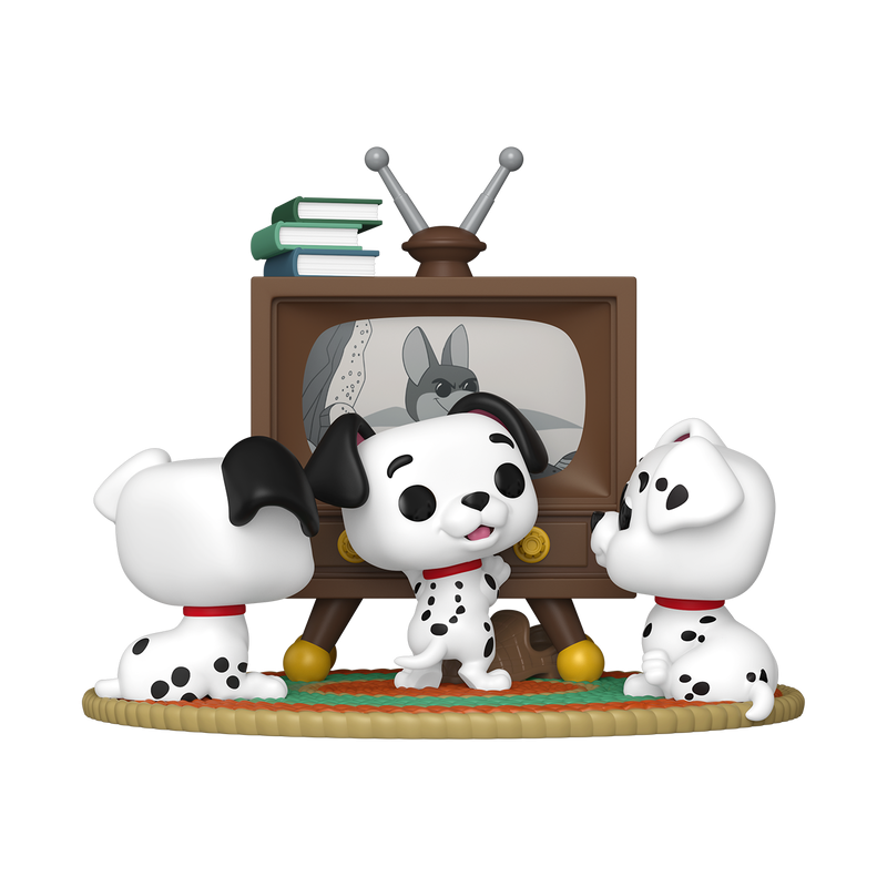Funko Pop! Moment Rolly, Patch & Lucky with TV