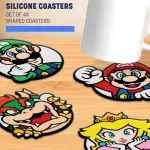 Paladone Super Mario PVC Coasters (Set of 4)