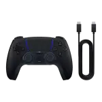 PS5 DualSense Wireless Controller - Midnight Black & USB Cable for PC